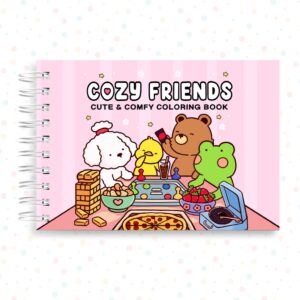 Livro de Colorir Ursinho Cozy Friends 45 Folhas 180 Gramatura Capa