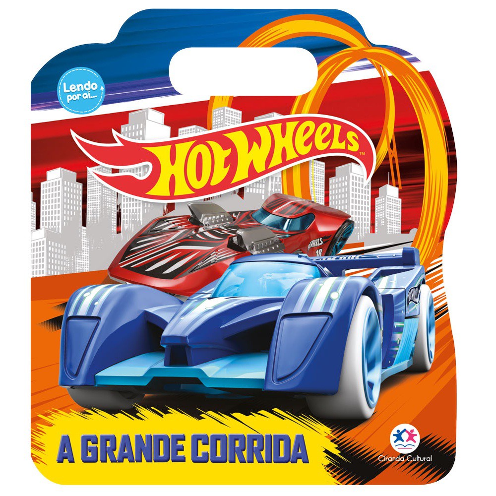 Livro Hot Wheels A grande corrida Ciranda Cultural — Brinquedos