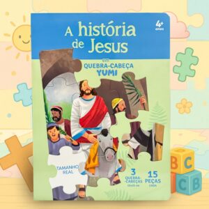 Livro Infantil A História de Jesus Em Quebra-cabeça Bíblia Infantil