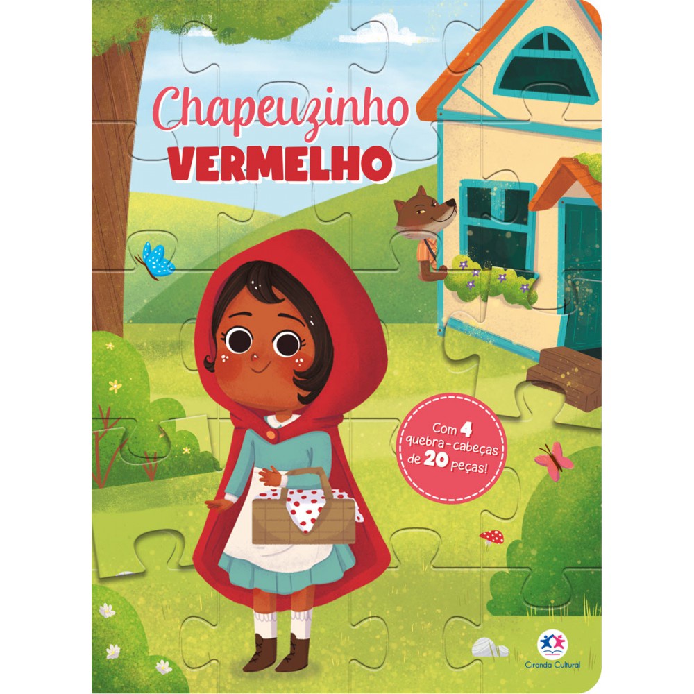 Livro Quebra-cabeça Chapeuzinho Vermelho — Brinquedos