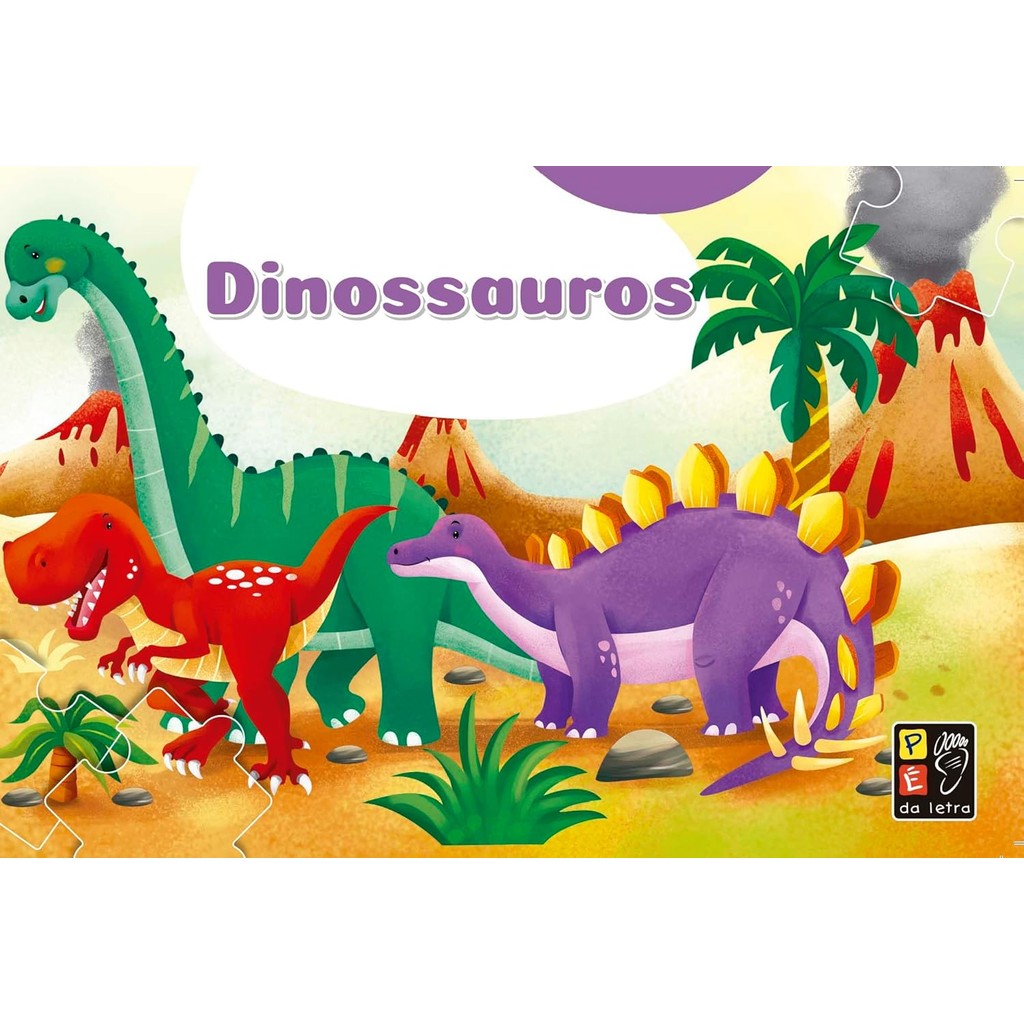 Livro Quebra-cabeça Dinossauros
