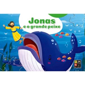 Livro Quebra-cabeça Jonas e o Grande Peixe — Brinquedos