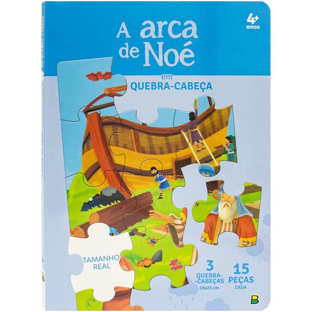 Livro Quebra-Cabeça QC20X27 Aventuras Bíblicas em Quebra-Cabeça: A
