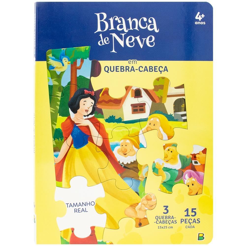 Livro Quebra-Cabeça QC20X27 Cássicos em Quebra-Cabeça: Branca de Neve