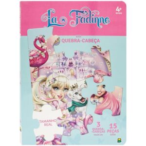 Livro Quebra-Cabeça QC20X27 Mundo Encantado: La Fadinne