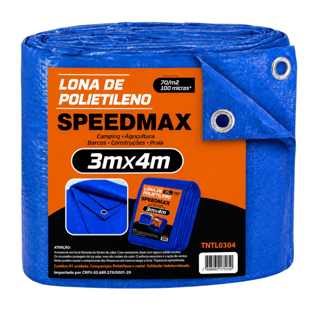 Lona 4x3 Azul Impermeavel Piscina Barraca Camping Telhado em