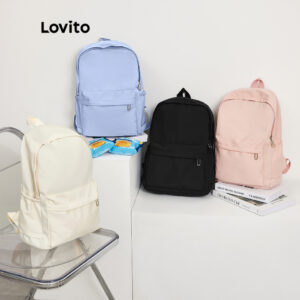 Lovito Mochila Escolar estudanti Estilo Preppy Lisa Com Blocos De