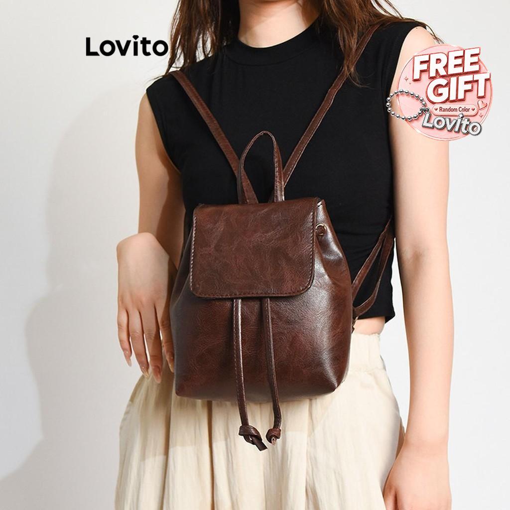Lovito Mochila Simples Versátil Para Mulheres
