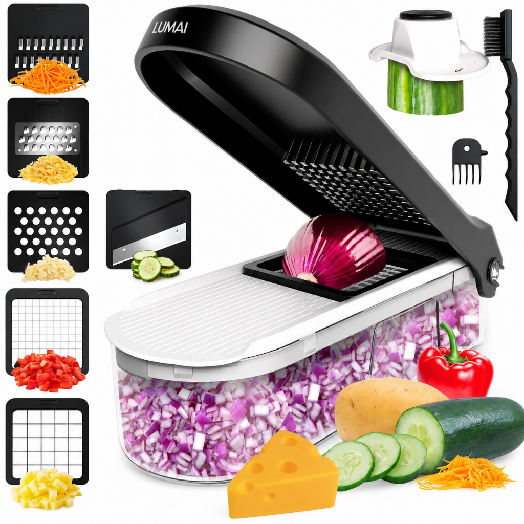 Lumai Cortador Legumes Processador Ralador Fatiador Mandoline Picador