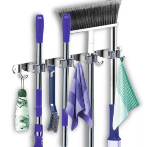 Lumai Suporte Vassoura Parede Madri Aço Inox 304 Pendurador Rodo 9
