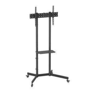 Lumi Suporte Móvel Pedestal Monitor TV c Rodinha Preto