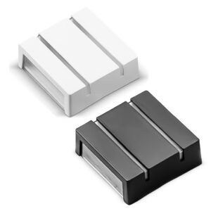 Luminária Arandela Clean Led Quadrada 2 Fechos 3W 3000k Bivolt Abs