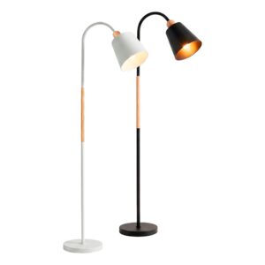 Luminária de Chão Abajur Pedestal Flexível Artiko Woodye+ Articulável