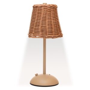Luminária de Mesa Led 3 Tons Usb Moana Bege Metal