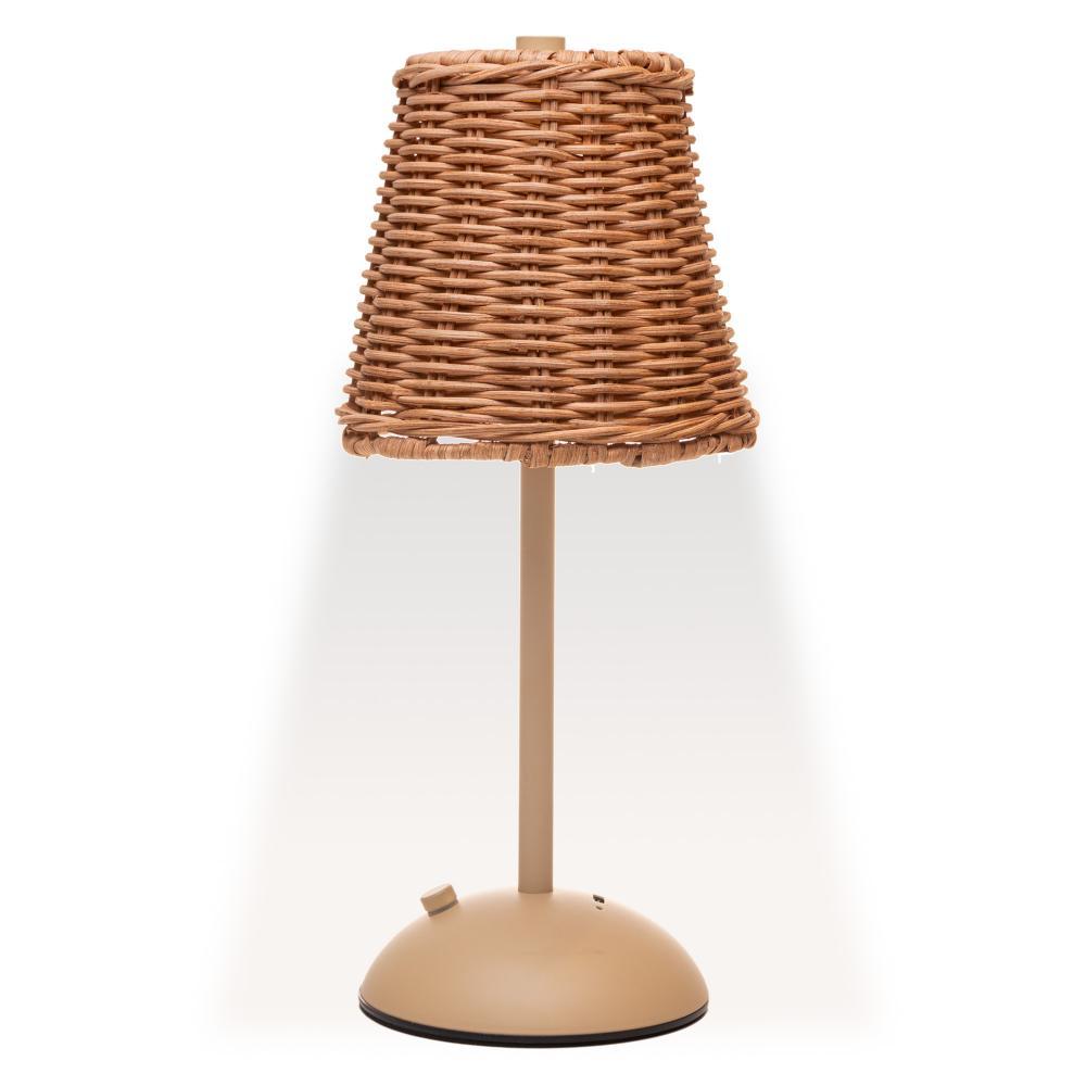 Luminária de Mesa Led 3 Tons Usb Moana Bege Metal