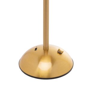 Luminária de Mesa Led 3 Tons Usb Moana Dourada Metal