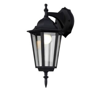 Luminária de Parede Externa em Alumínio Fundido IP54, Vidro