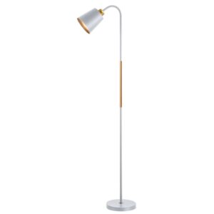 Luminária de Piso LED com Dimmer Cabeça Ajustável, Altura 188cm, Base