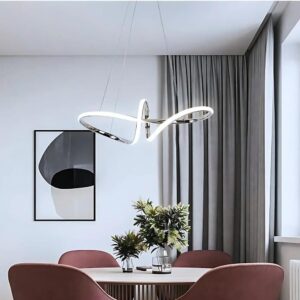 Luminária Lustre Pendente Led De Teto Sala De Jantar Design Moderno