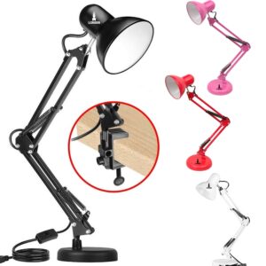 Luminária Pixar Lorben Abajur de Mesa Articulada Garra e Base