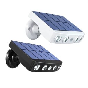 Luminária Solar 4 Leds Potência 2W Cor Branca Quente 5.5V Luzes do
