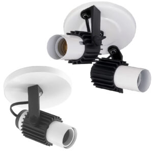 Luminária Spot Led Sobrepor Simples Ou Duplo Articulado Direcionável