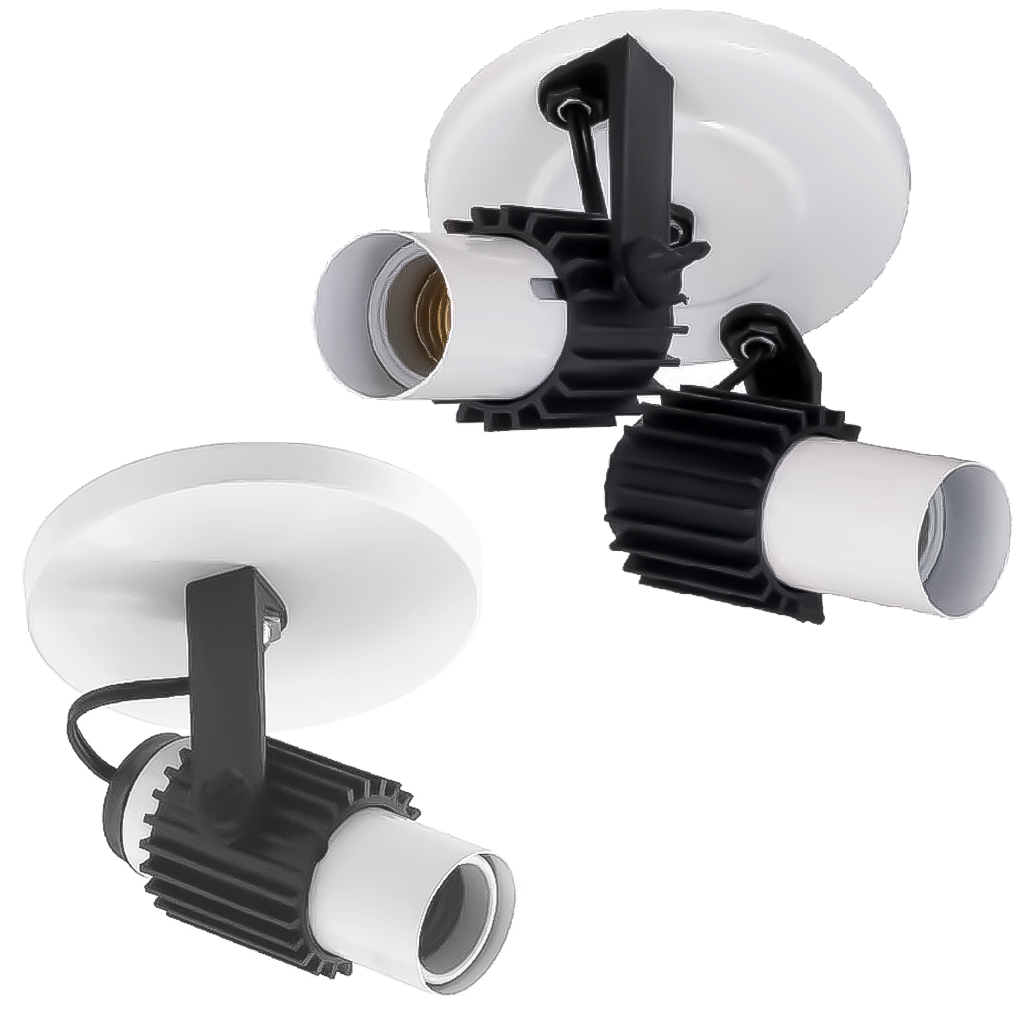 Luminária Spot Led Sobrepor Simples Ou Duplo Articulado Direcionável