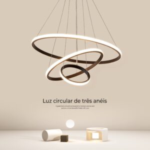 Lustre para sala Lustre Pendente Cozinha Luminária de Teto Led Nordic