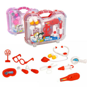 Maleta de Brinquedo Kit do Doutor Grande com 12 Peças Paki Toys