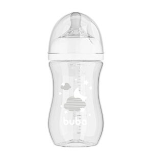 Mamadeira Anticólica Easy Flow Branca 270ml 17253 Buba