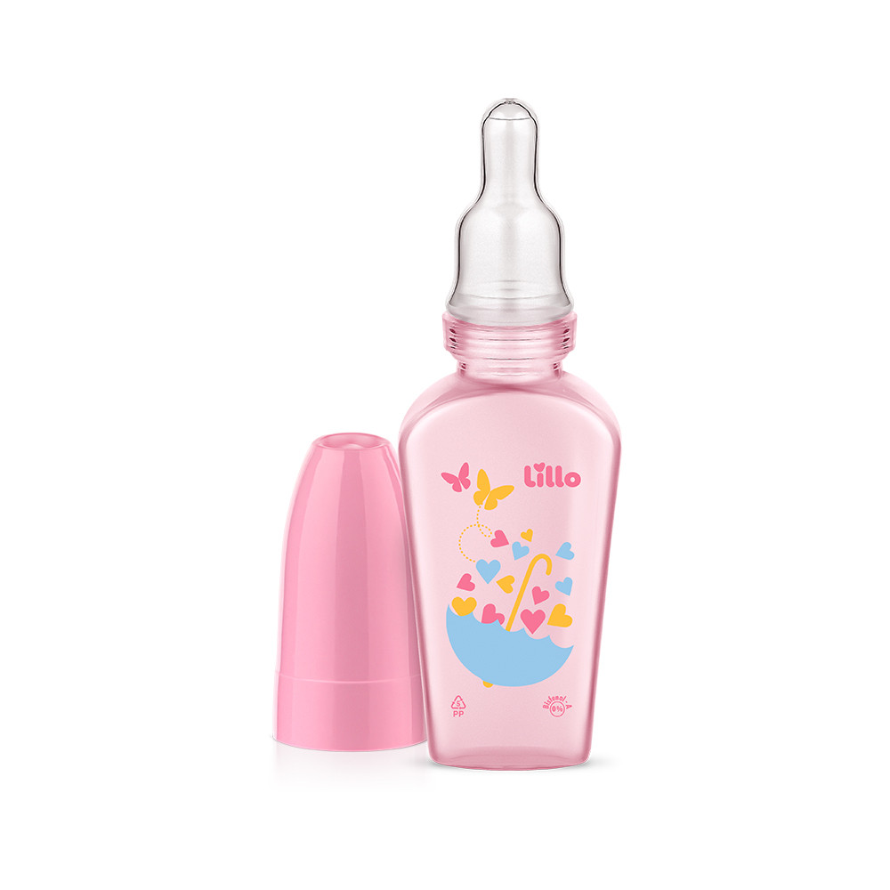 Mamadeira Chuquinha Primeiros Passos 50ml Rosa Lillo