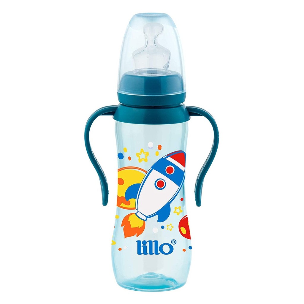 Mamadeira com Alça Acinturada Sonho 240ml Azul Lillo