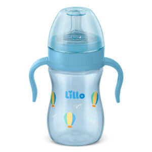 Mamadeira com Alça Super Evolution 240ml Azul Lillo