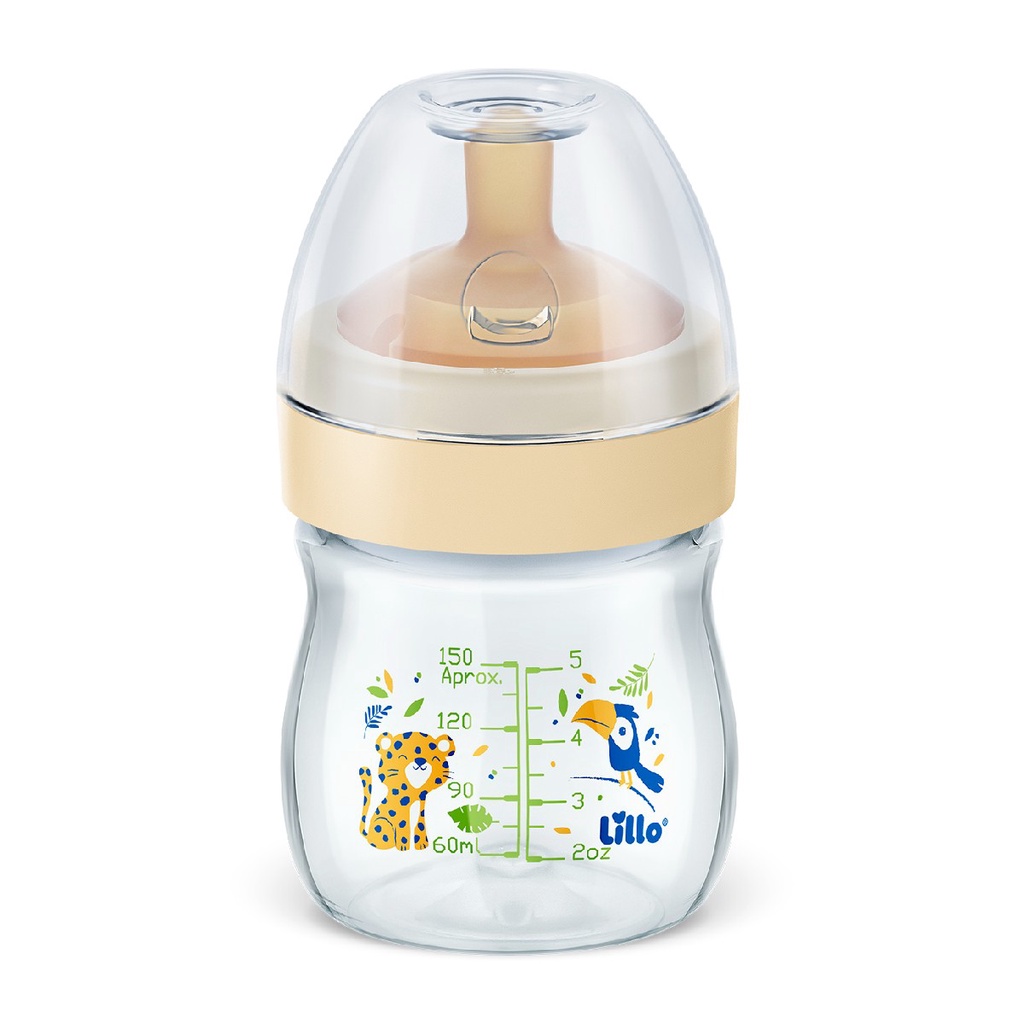 Mamadeira Super Evolution com Bico em Látex 150ml 0m+ Lillo