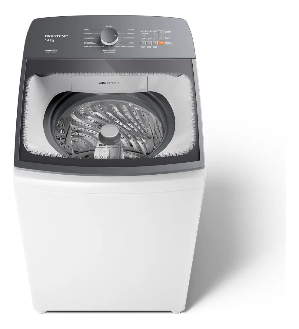 Máquina de Lavar Brastemp 14Kg Branca Smart Sensor- BWJ14AB — Lavanderia