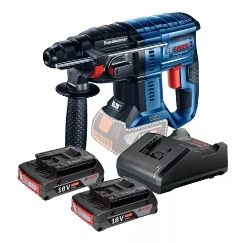 Martelete Bosch 2 Baterias 18v Gbh 180-li Carregador Bivolt