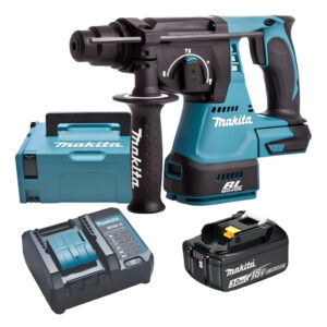 Martelete Makita Dhr242 com Carregador Bateria E Maleta
