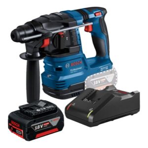 Martelete Rompedor Bosch Gbh a Bateria 18V com Bateria 4Ah e