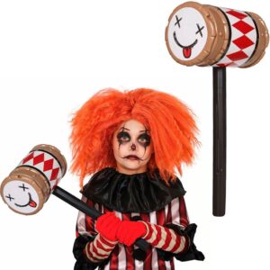 Martelo de Brinquedo pra Fantasia de Palhaço Assassino de Halloween