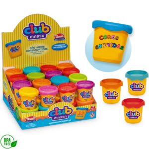 Massa Massinha de Modelar Brinquedo Infantil 100% Atóxico Não Coloca
