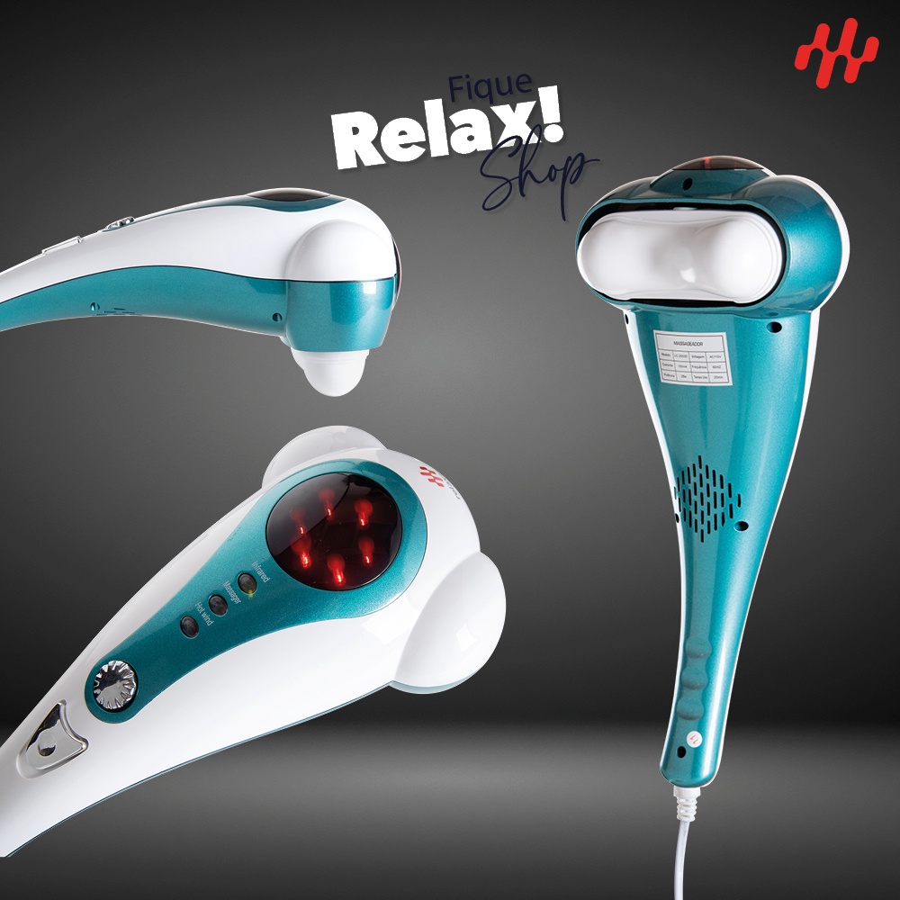 Massageador Elétrico Air Flow Com Saída De Ar Quente Suave