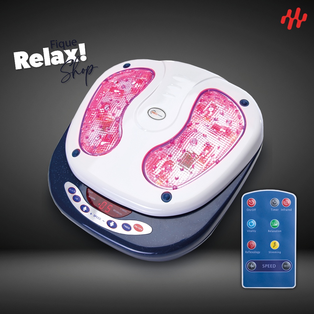 Massageador Elétrico Para Pés Vibração Plataforma De Massagem Pro