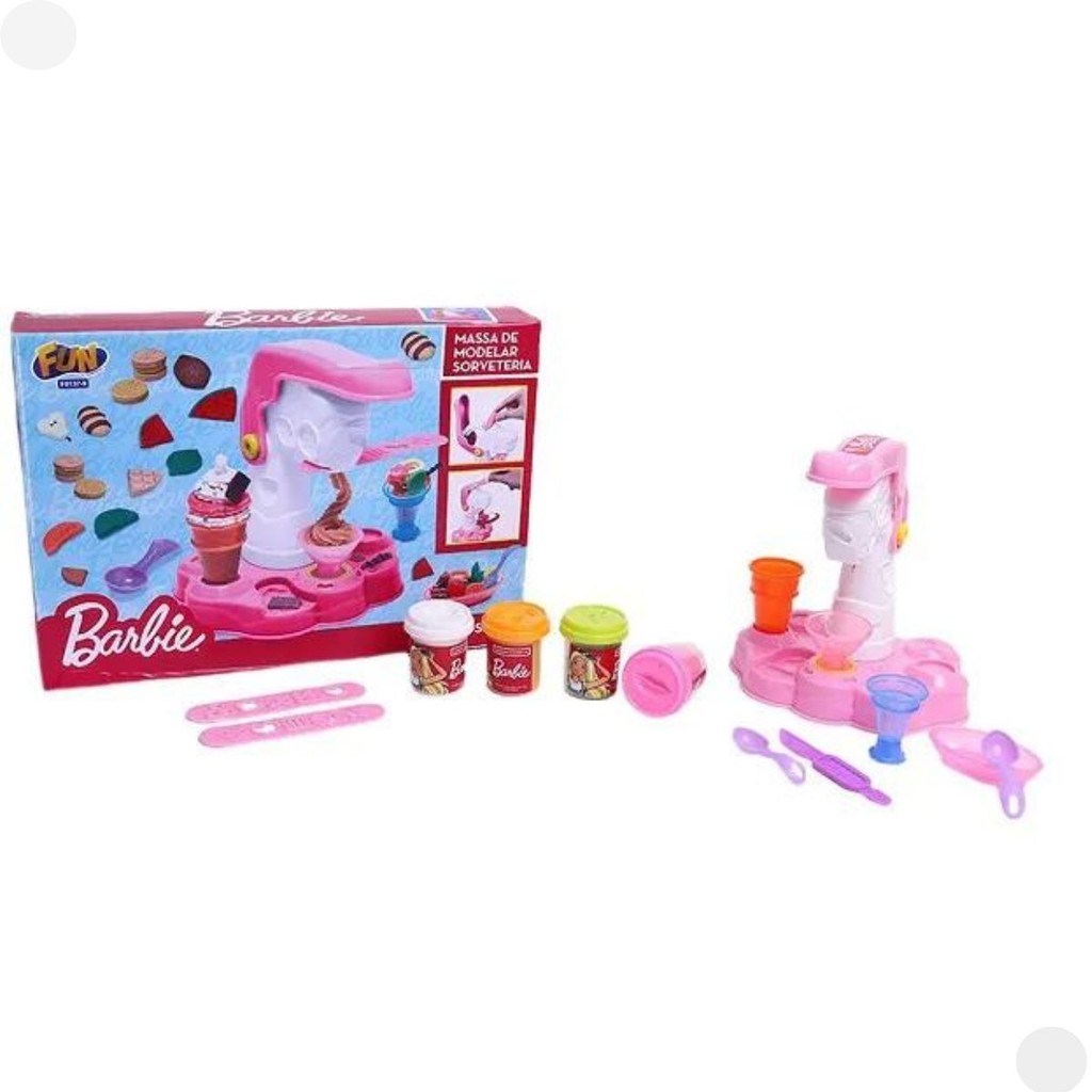 Massinha de Modelar Barbie Sorveteria Fun