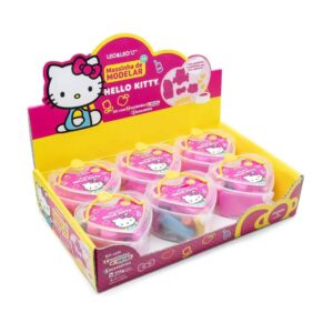 Massinha de Modelar Coração Hello Kitty 7 Cores 5 Moldes Display 6