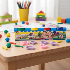 Massinha Divertida Coloridas C Molde Pratinhos Rolo para Massinha de