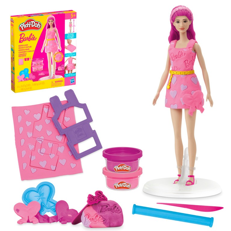 Massinha Play Doh com Boneca Corações e Penteados Hasbro
