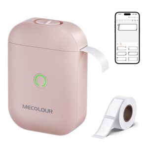 Mecolour Impressora De Etiquetas Portátil Bluetooth Térmica 1 Rolo