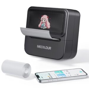 Mecolour Impressora Térmica de Etiquetas Bluetooth USB Branca