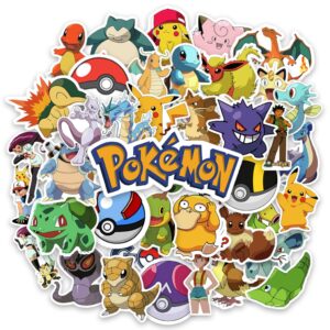 Mega Kit Cartela 40 Adesivos Para Caderno Notebook Variados Pikachu
