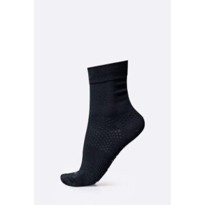 Meia Hupi Fun Poliamida Corrida Bike Academia Cano Médio Preto 1 Par